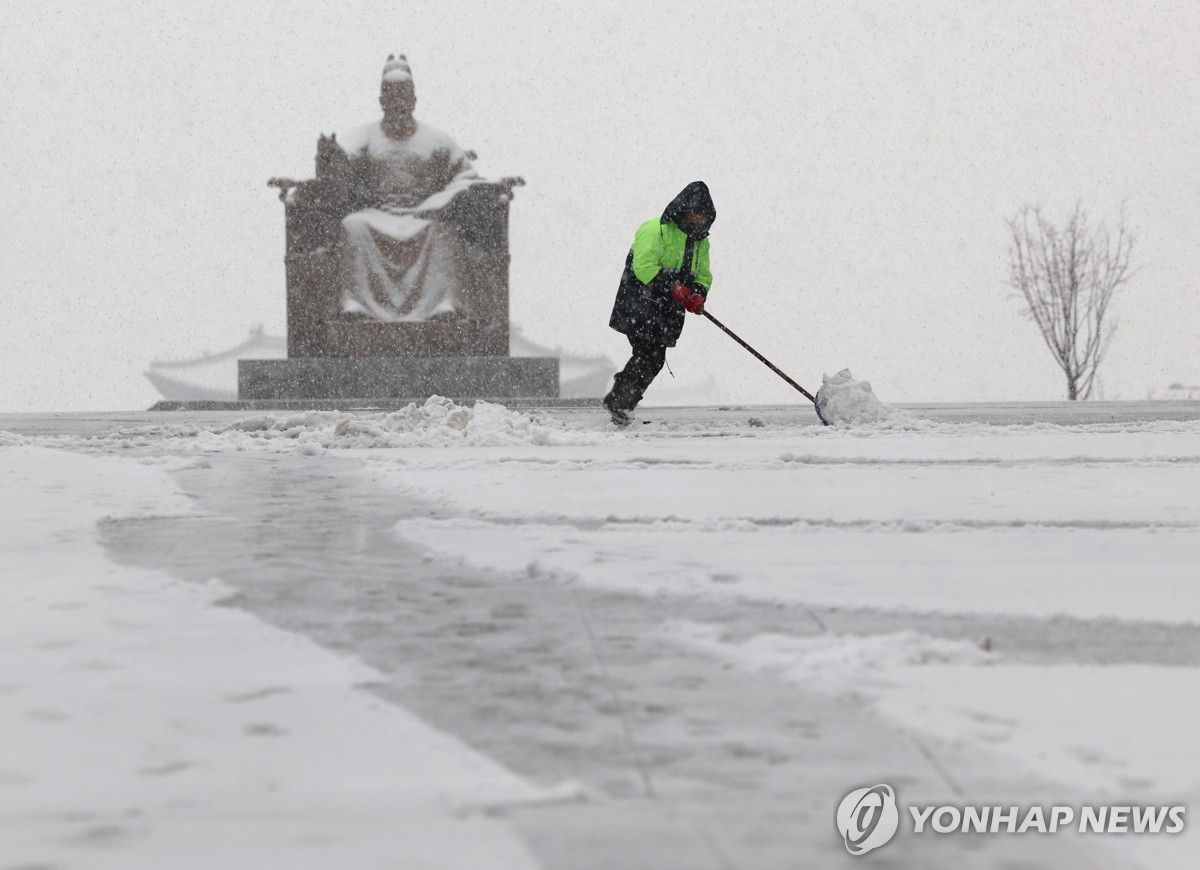 ソウルは雪の朝