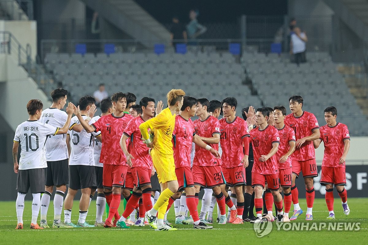 동아시안컵 첫 경기 승리한 태극전사들