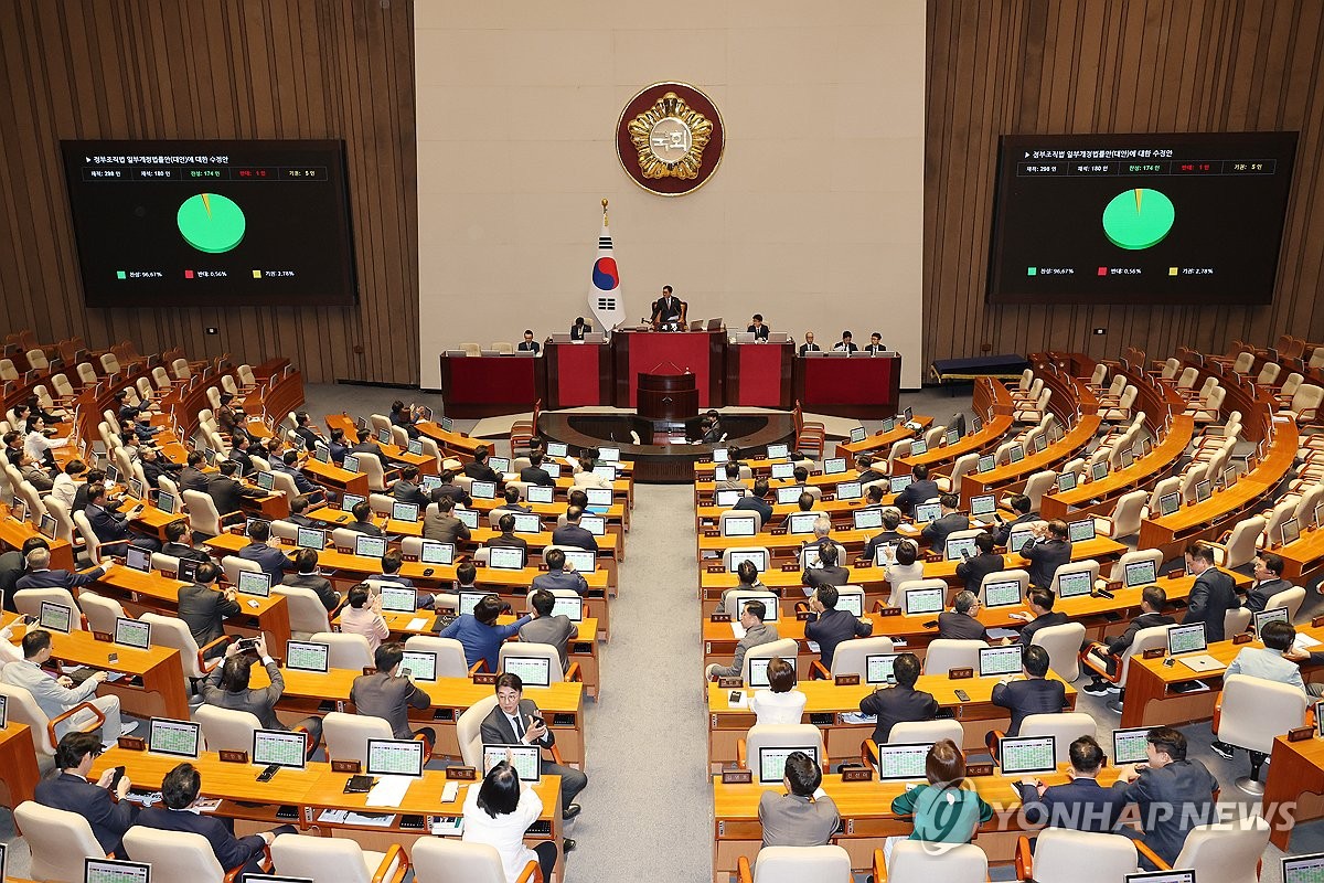 韓国の検察庁廃止へ　与党主導で法案可決 | 聯合ニュース