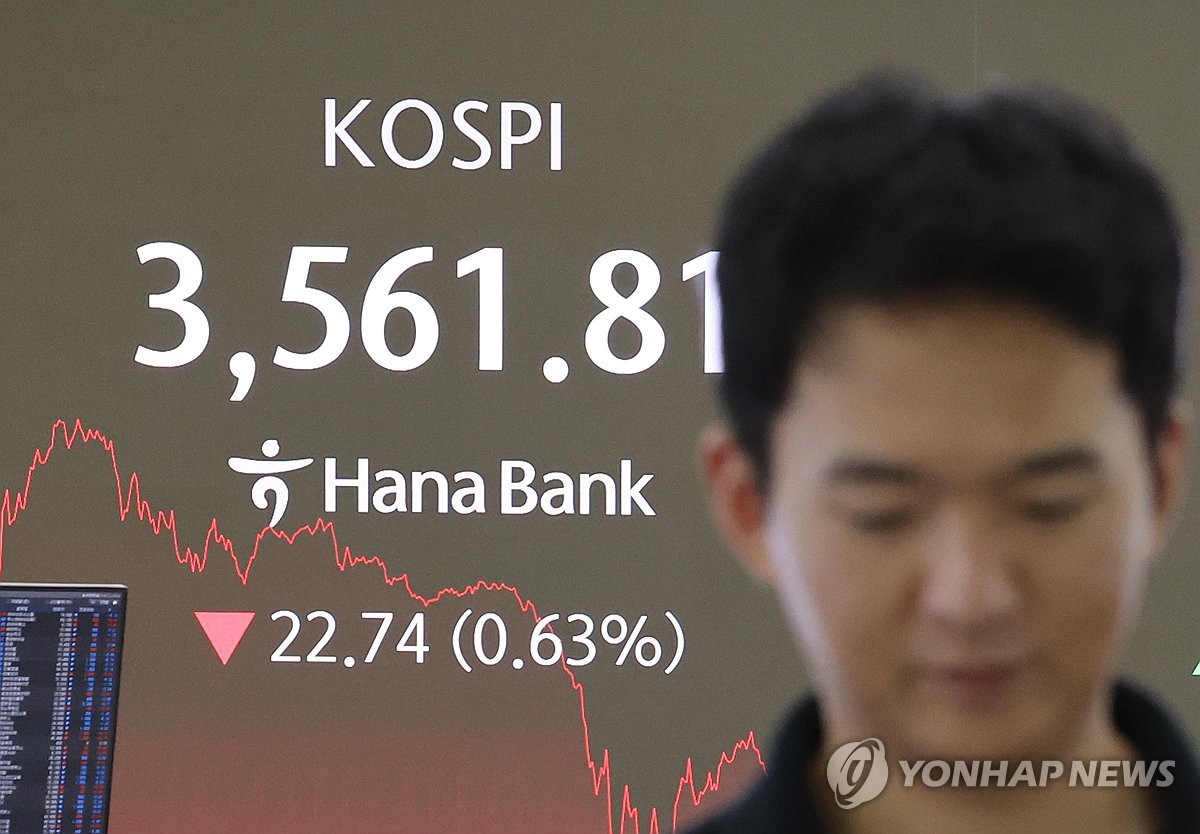(LEAD) Seoul stocks down for 2nd day on renewed U.S.-China trade woes