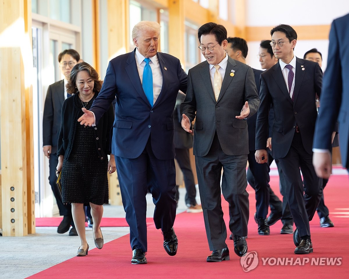 한미 정상의 대화