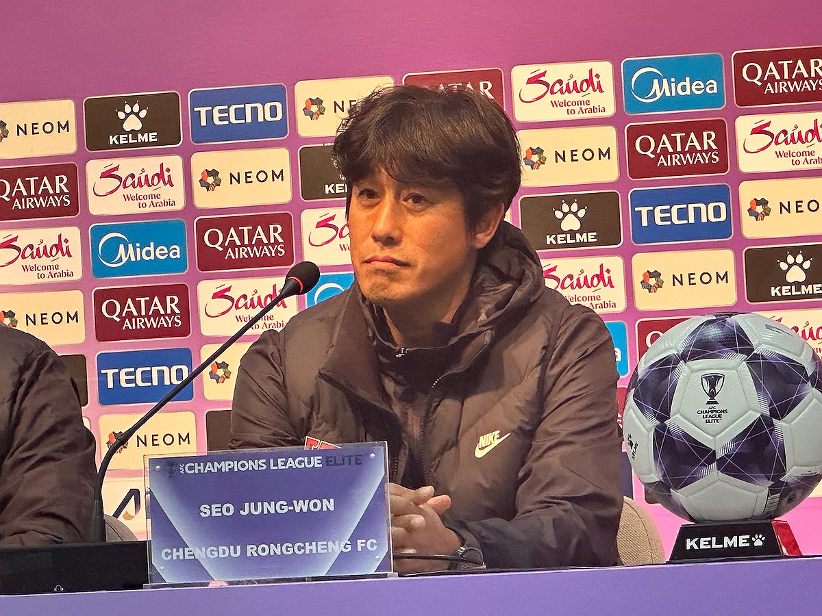 ACLE서 FC서울과 경기 앞둔 청두 서정원 감독