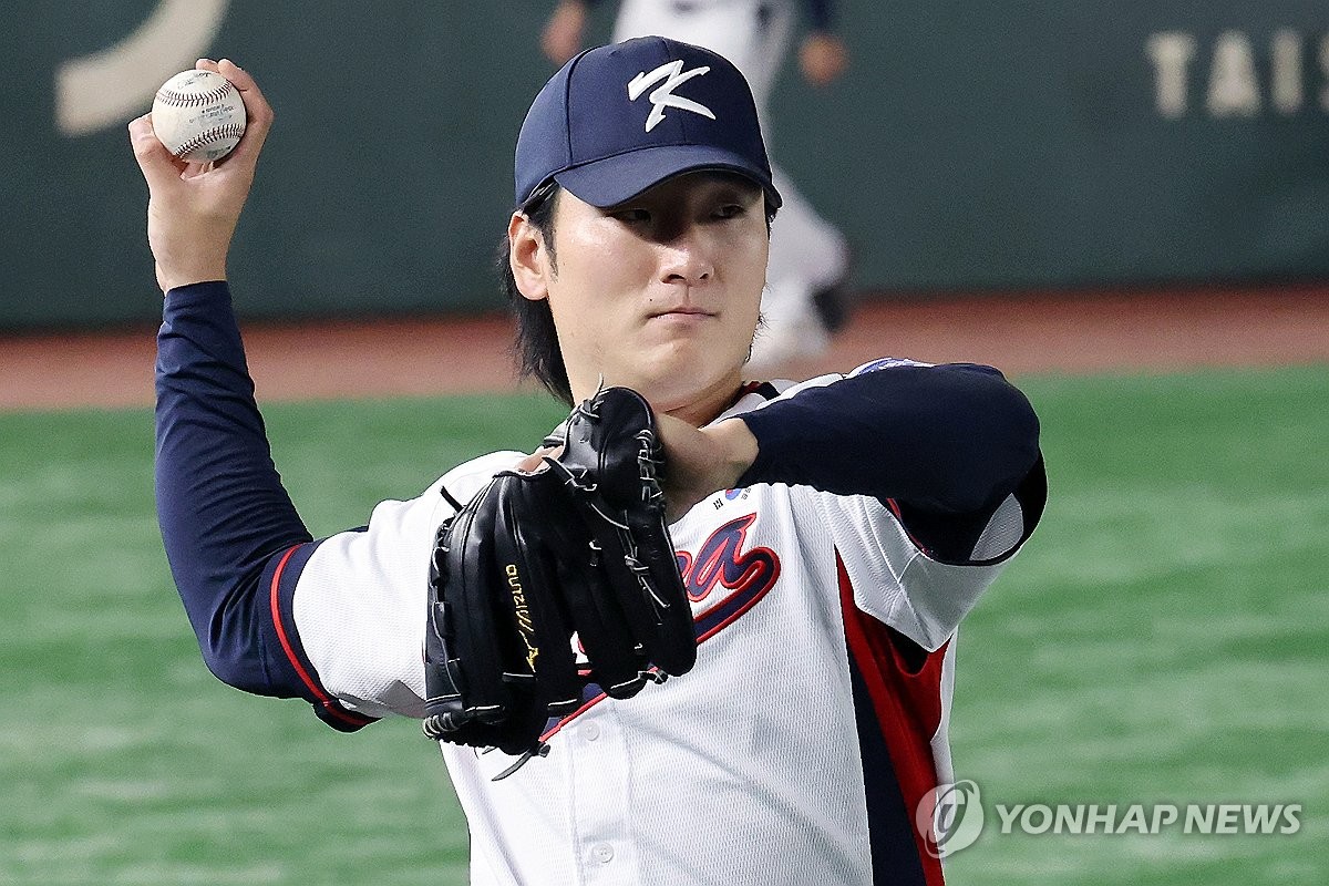 한일전 첫 번째 평가전 선발투수로 낙점된 곽빈