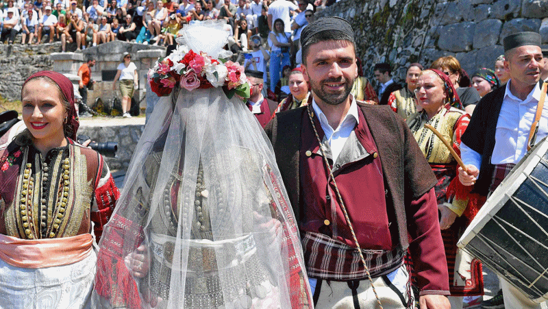 '특별한 결혼식'…마케도니아 갈릭니크 전통 '갈릭니크 웨딩' 축제